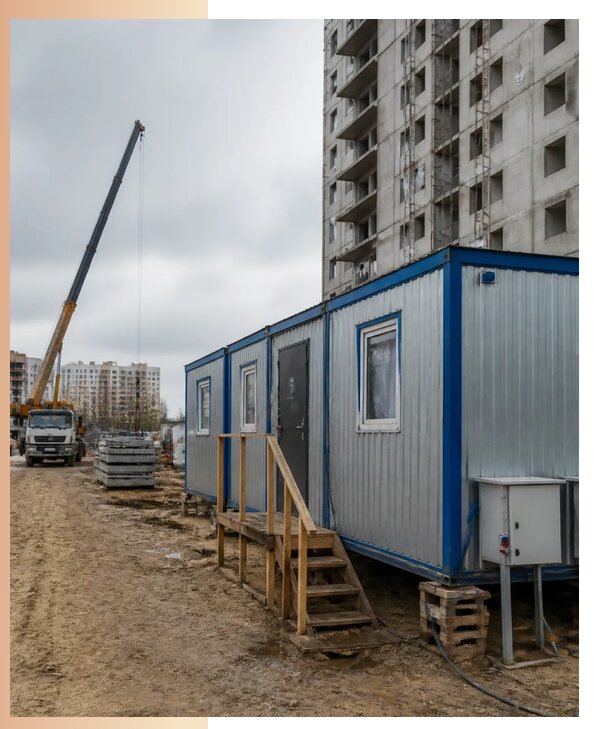Аренда строительных вагончиков для рабочих в Краснодаре